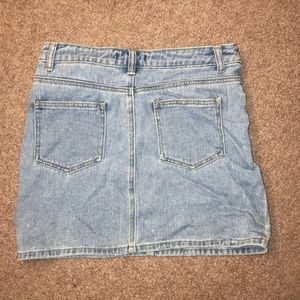 Denim mini skirt